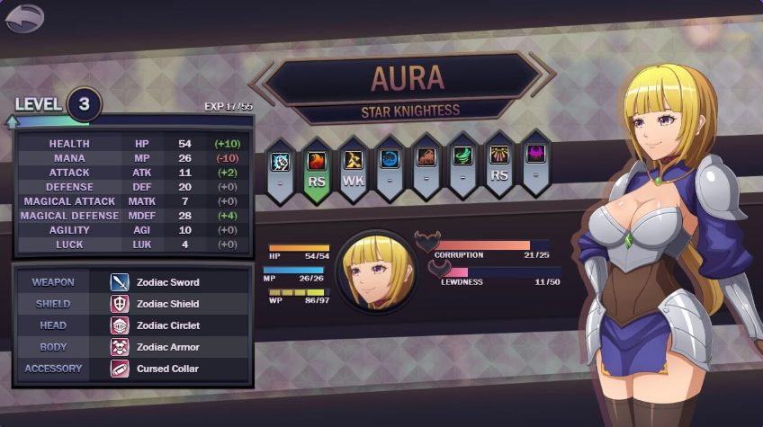 【PC/AI汉化/欧美/RPG游戏/920M】星之骑士姬奥拉（Star Knightess Aura）Ver1.3.3 AI汉化步兵版+存档+欧美RPG游戏+920M