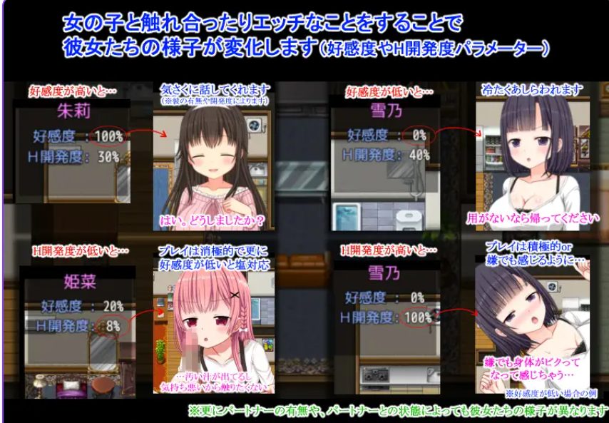 【PC/AI汉化/探索/RPG游戏/490M】NTR公寓～欢迎有伴侣的人士 （NTR荘～パートナーが居る方歓迎します）AI汉化版+探索RPG游戏+490M