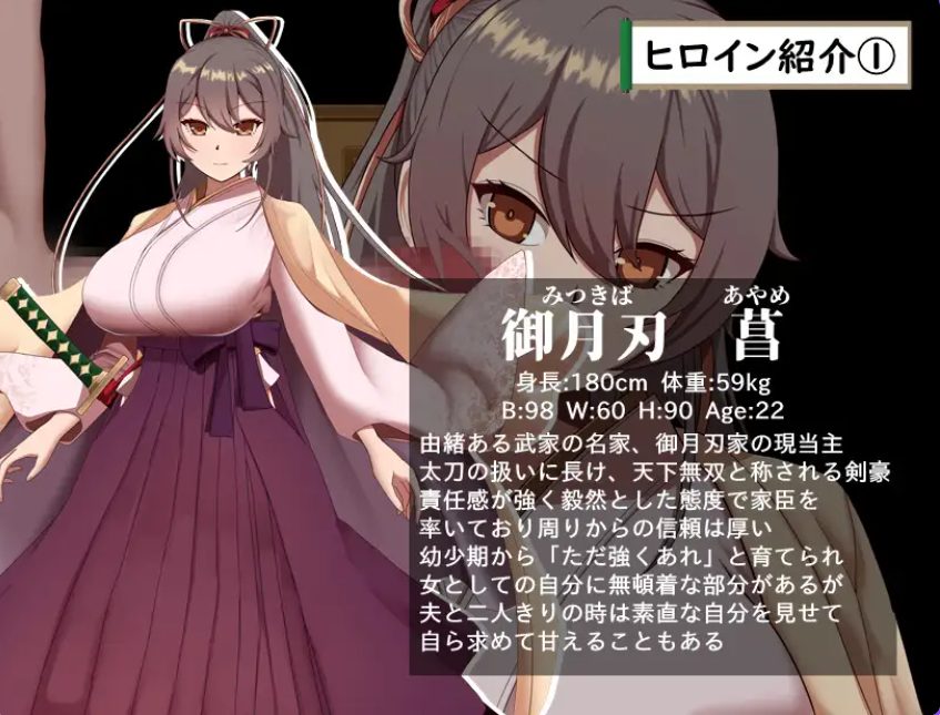 【PC/AI汉化/卡牌/RPG游戏/1.30G】武家女当家菖蒲的磨难 ～（武家女当主アヤメの受難 ～） Ver1.06 AI汉化版+全回想存档+卡牌RPG游戏+1.30G