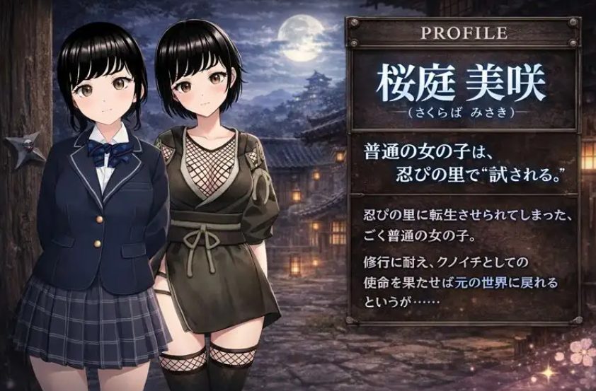 【PC/AI汉化/日式/RPG游戏/1.30G】 女忍者的心得就是要忍受羞耻感！? （のいちの心得は恥ずかしさに耐えることです！?） AI汉化版+全回想存档+日式RPG游戏+1.30G