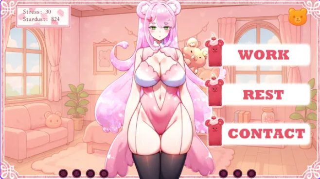 【PC/官中/互动/SLG游戏/280M】被调去饲育部门后，我开始照顾一只拒绝劳动的果冻熊（Gummy Bear Idle: No Job, Just Jelly）官中步兵版+互动SLG游戏+280M